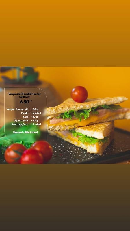 Vetçinalı (Ham&Cheese) Sendviç 