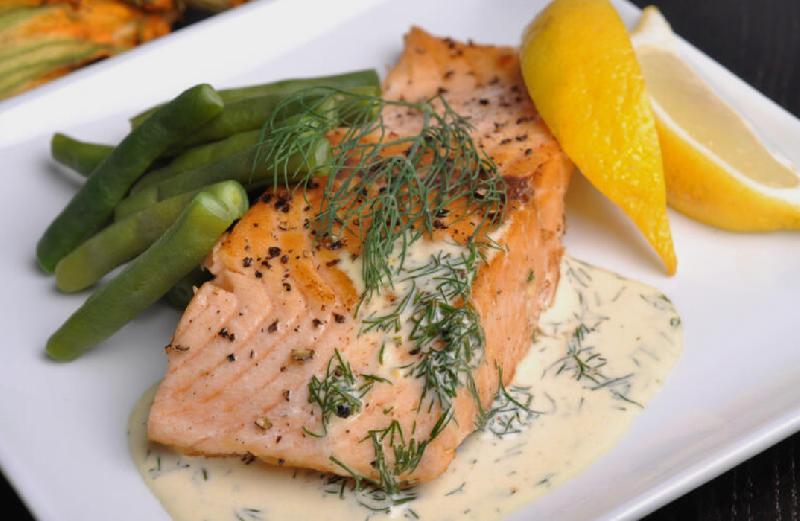 Salmon krem sous ilə