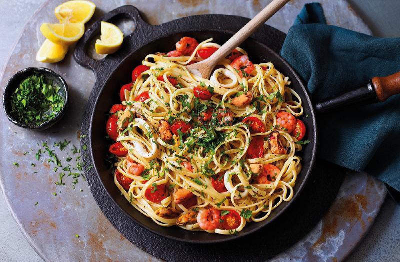 Tasliatelle seafood