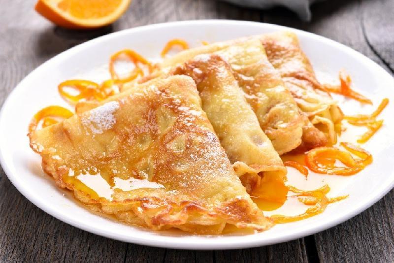 Блинчики С еднаном и карамелью 