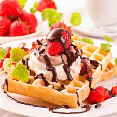 Meyvəli Waffle