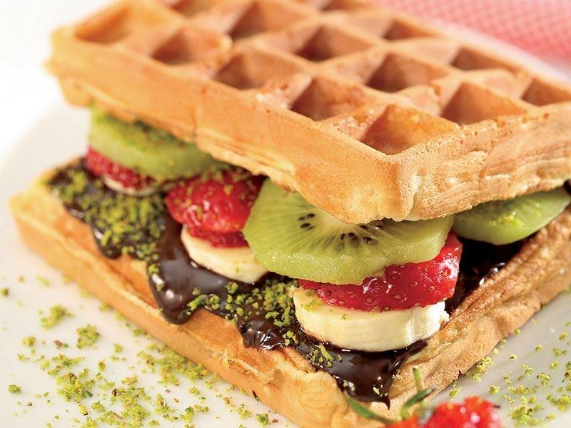 Waffle meyvəli
