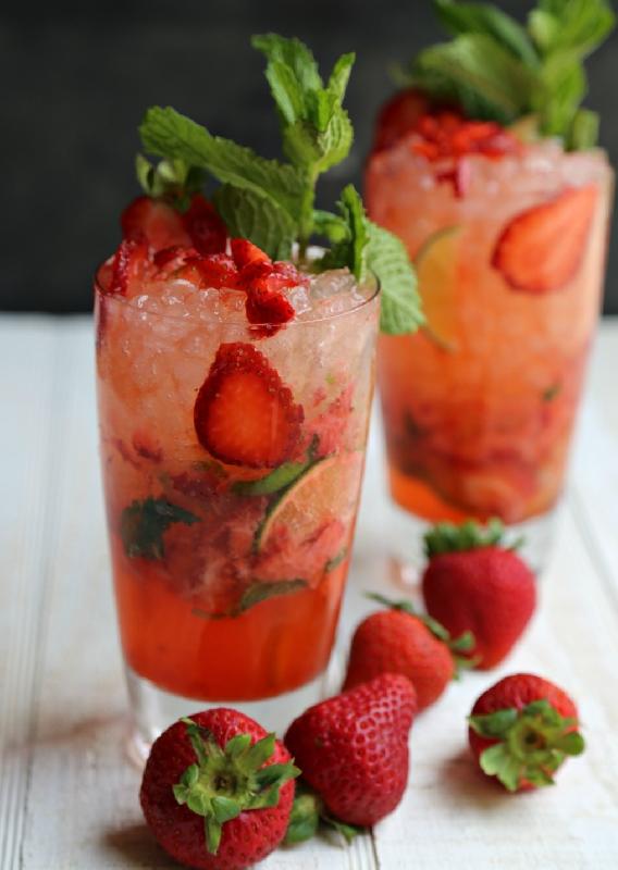 Stawberty mojito