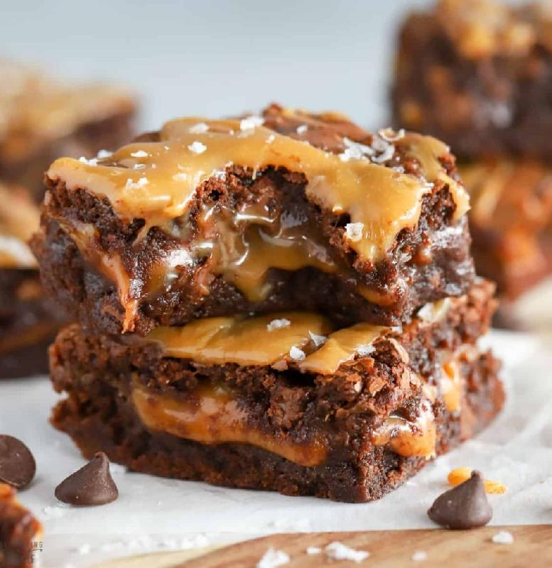 Caramelled brownie
