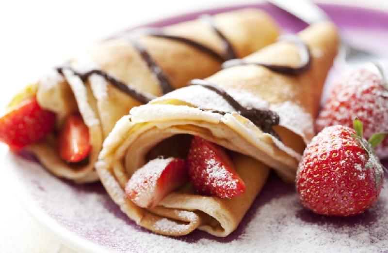 Stawberty crepe