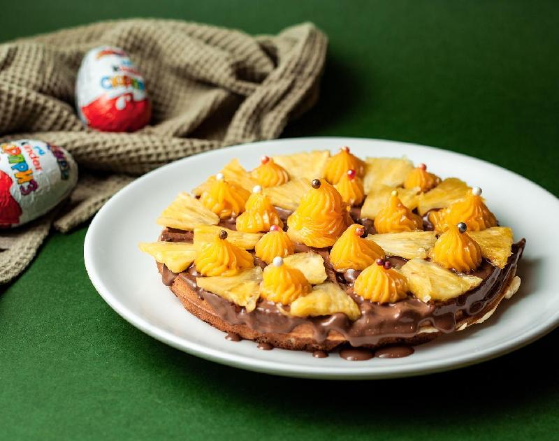 Pineapple and orange pure waffles