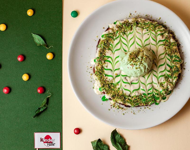 Pistachio waffle