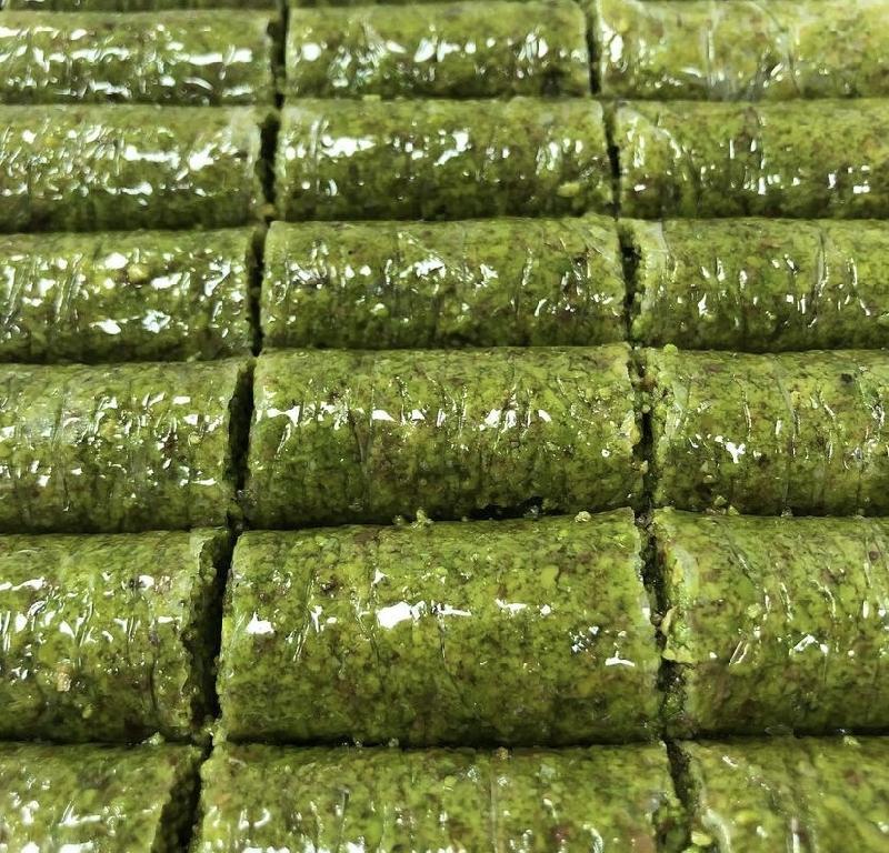 Pistachio Roll Portion 