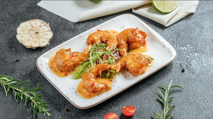 Krevet Tempura Özəl Sousla