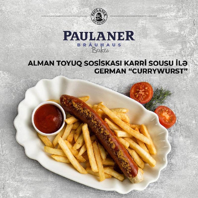 ALMAN TOYUQ SOSİSKASI KARRI SOUSU İLƏ