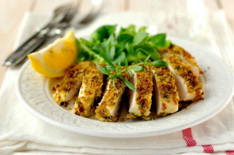 Toyuq filesi limonlu sousda