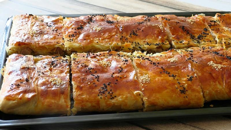 Dana ətindən qat qat piroq 