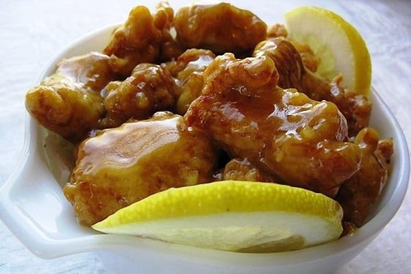 Limonlu sousda toyuq