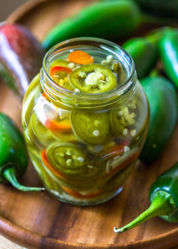 Marinated jalapeños