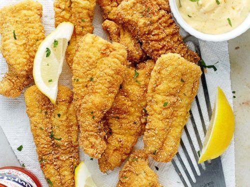 Saari style Fish ja Chips of cod fillet