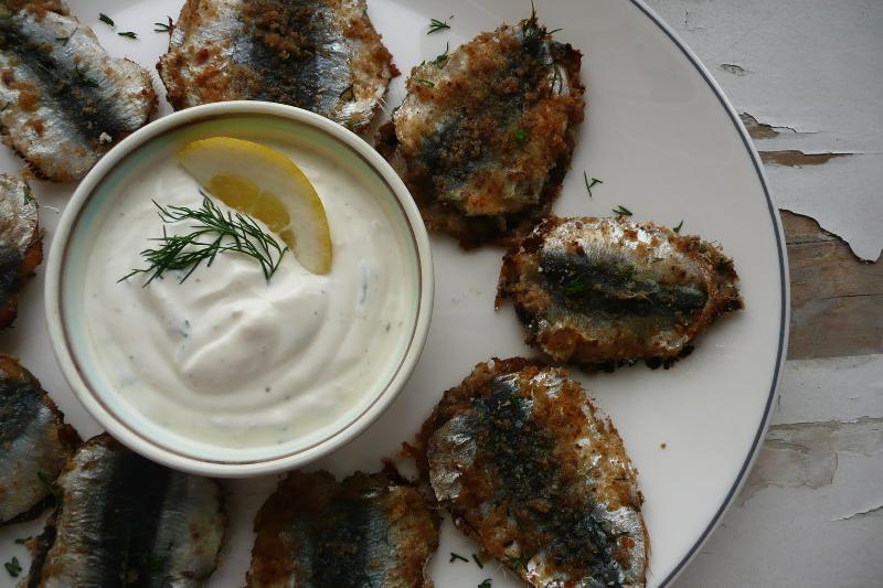 Steaks of Baltic herrings