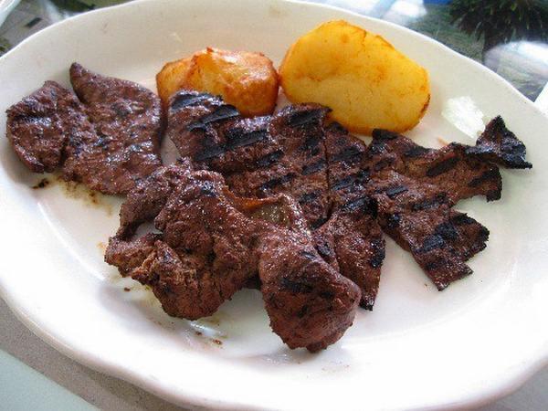 Grilled liver