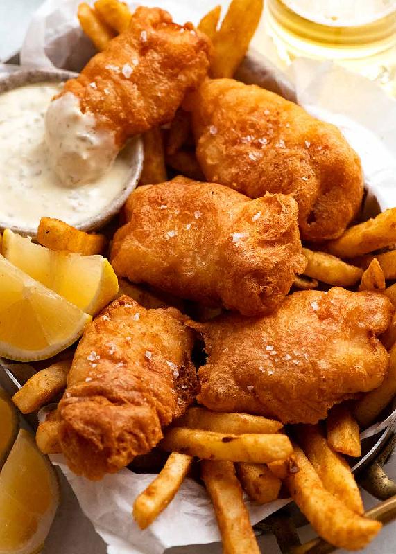 BEER BATTERED FISH & CHIPS