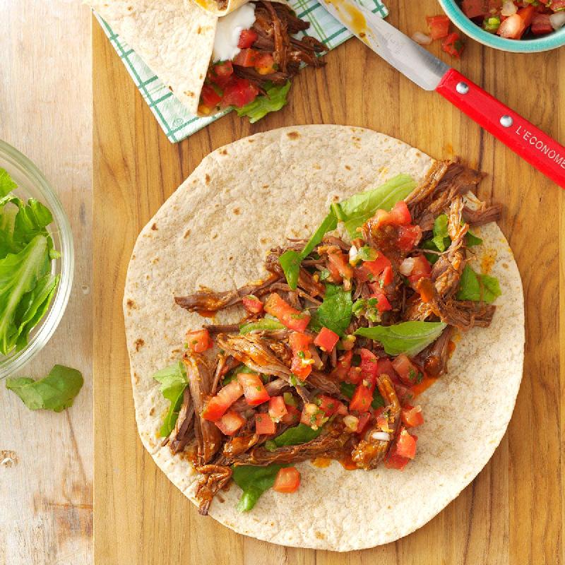 Mexican wrap beef