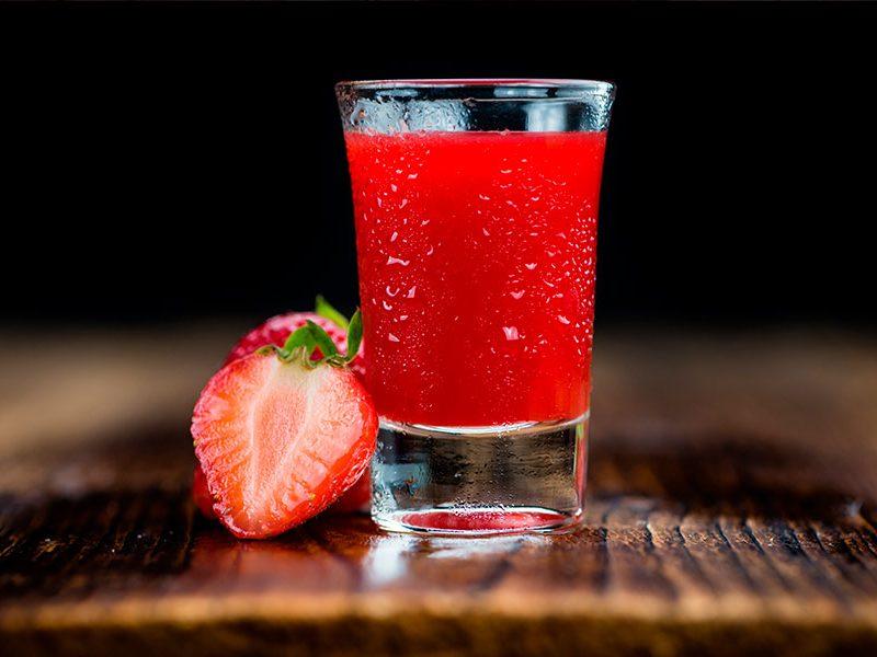 Strawberry shot