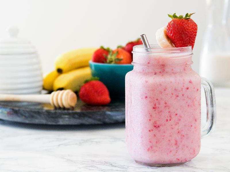 Strawberry Banana Milkshake 