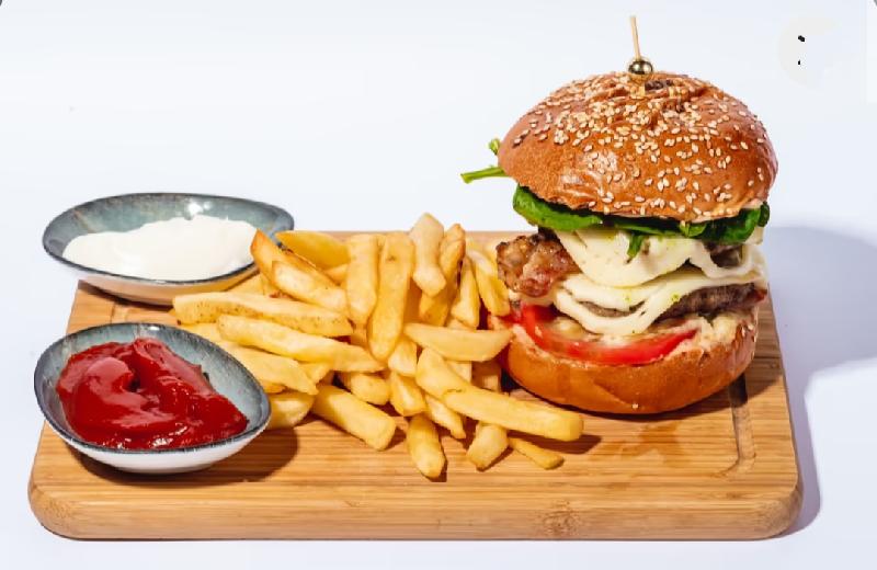 İkiqat ətli burger 