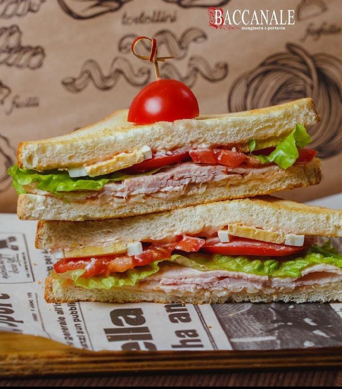 Toast with turkey