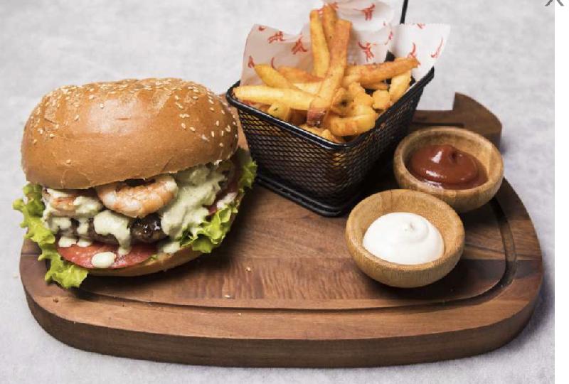 Shrimpy Burger + Kartof Fri + İçki