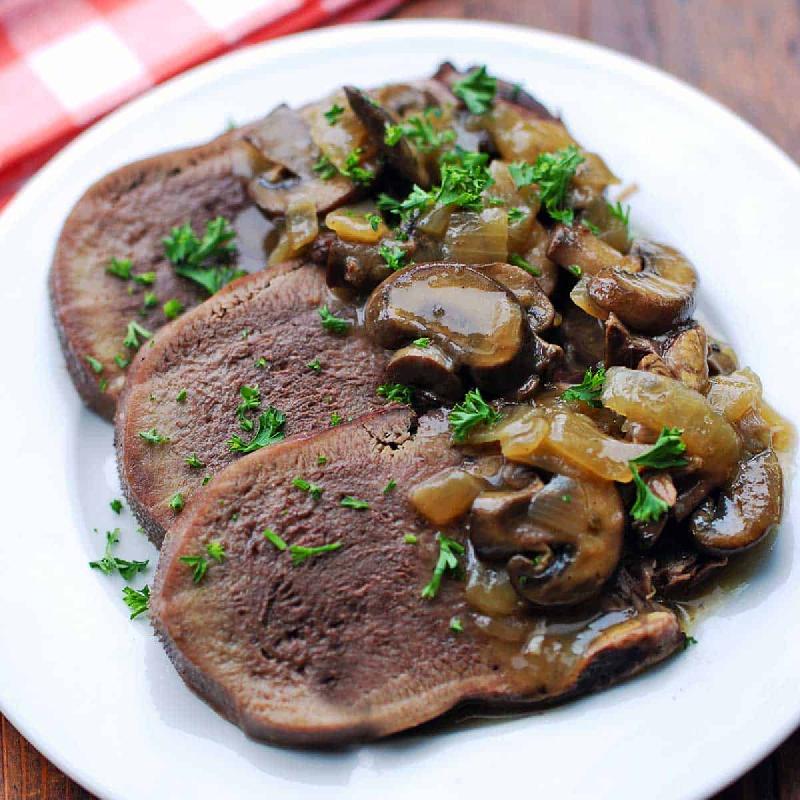 Beef Tongue in Garlic Sauce