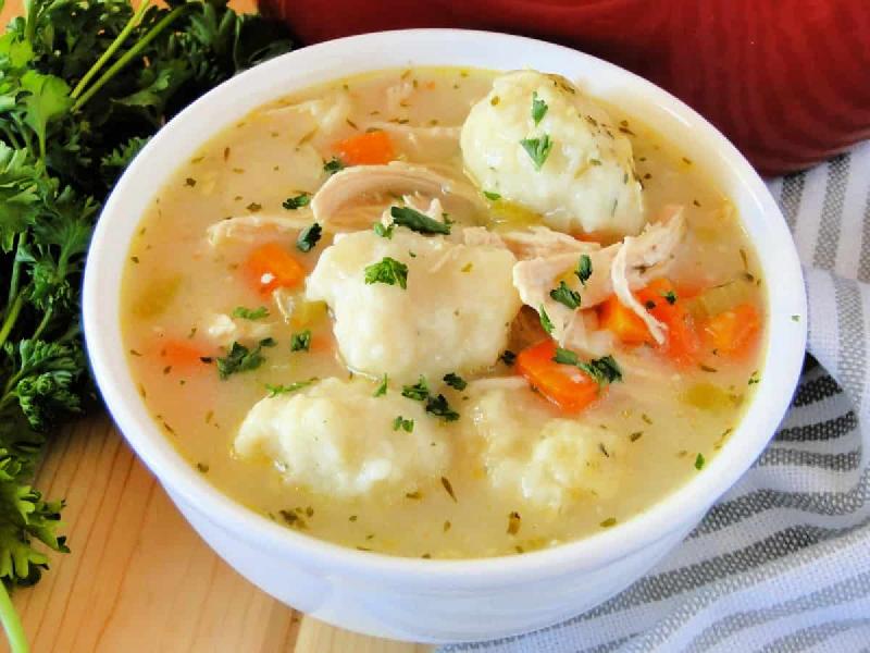 Chicken Dumplings soup