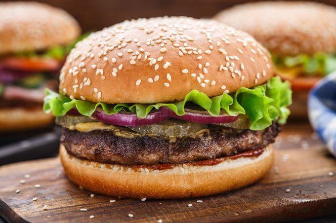 Ət Burger+fri