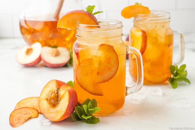 Peach iced tea