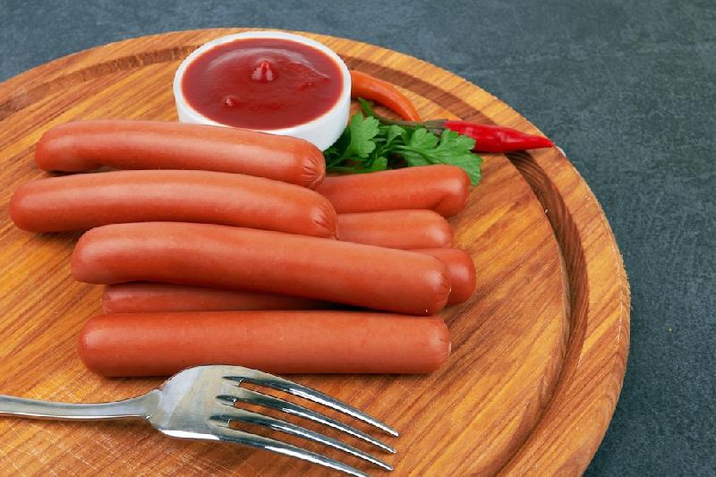 Boiled sausages