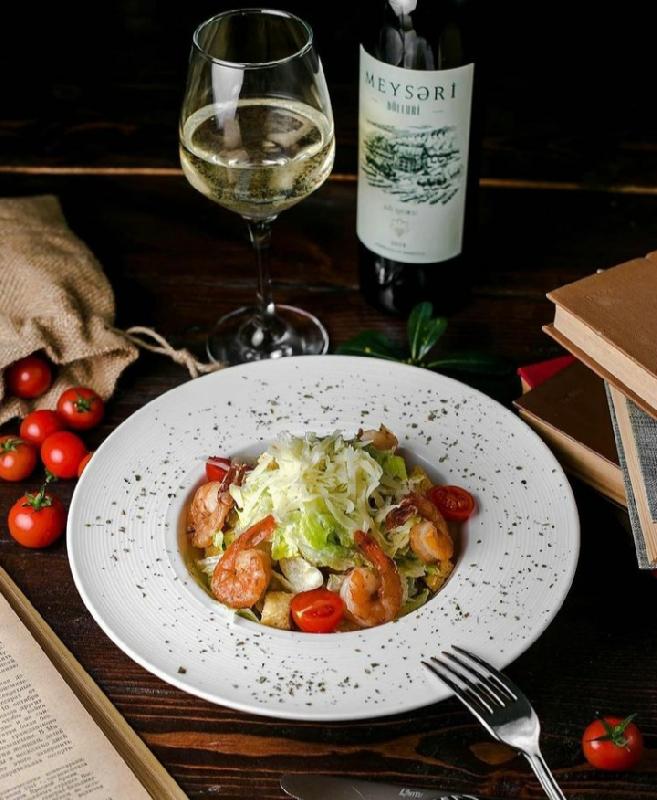 Shrimp Caesar salad