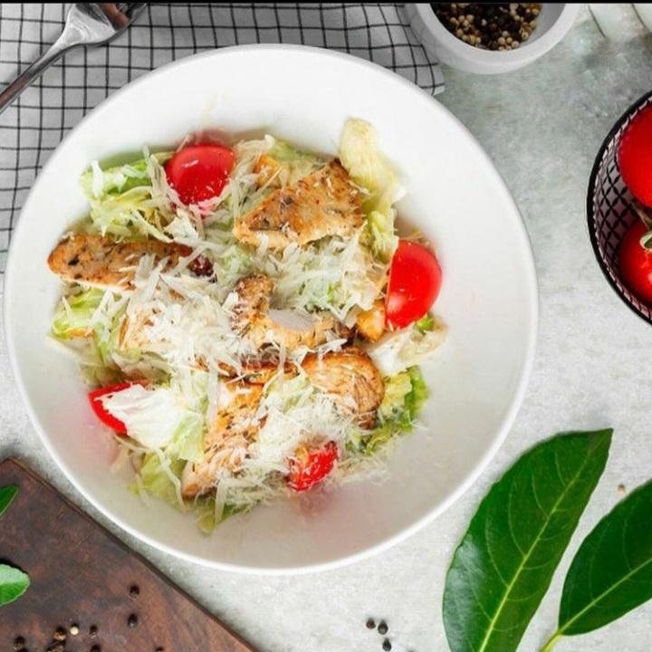 Smoked Salmon Caesar salad