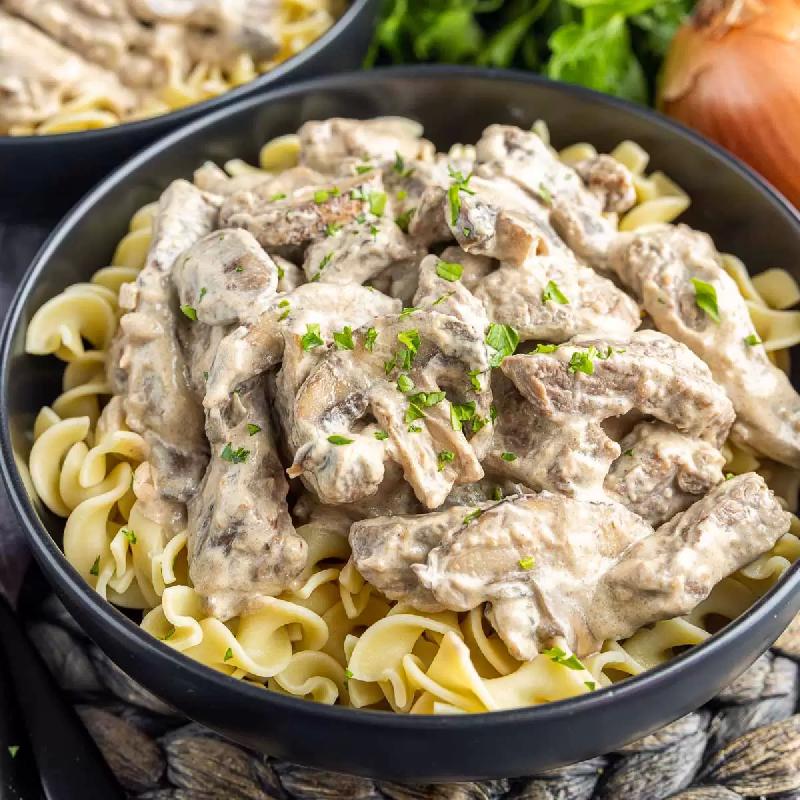 Beef stroganoff