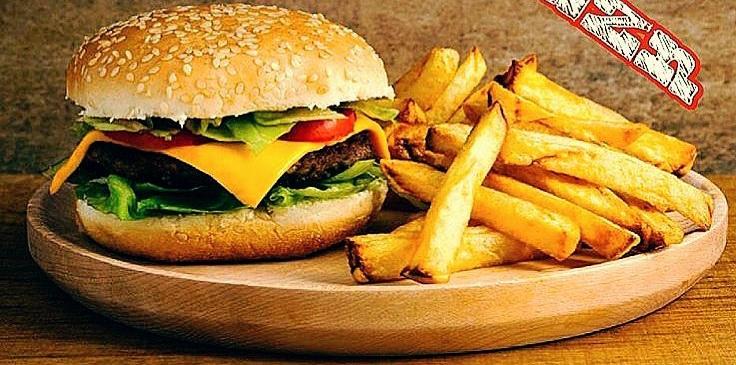 Burger beef+fri