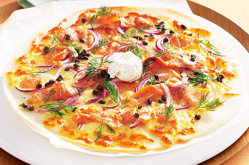 Qızıl balıq ilə pizza
