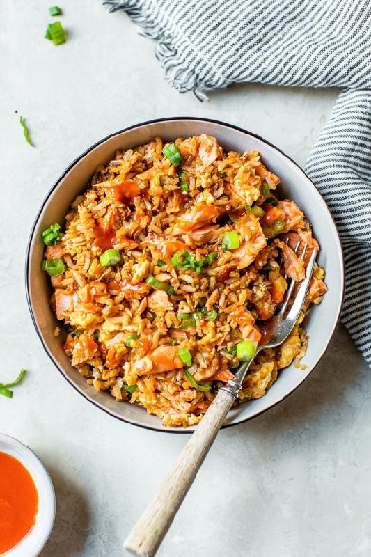 Fried Rice Salmon