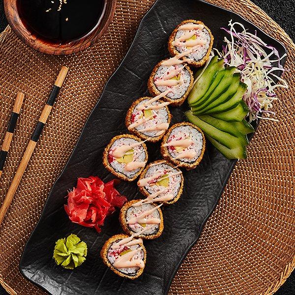 Hot california roll