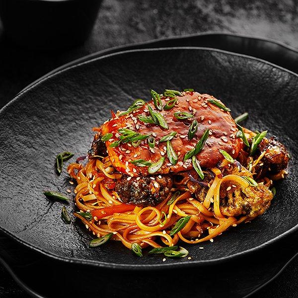 Qızılbalıq teriyaki sousu İlə