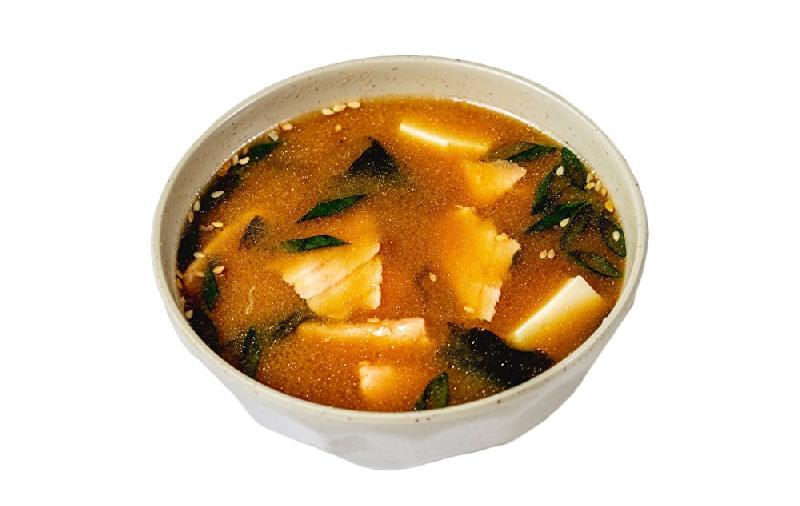 Miso salmon soup