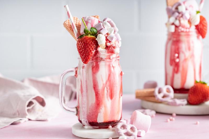 Strawberry freakshakes