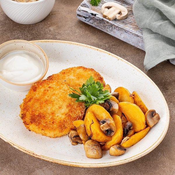 Parmezanlı toyuq kotleti	 