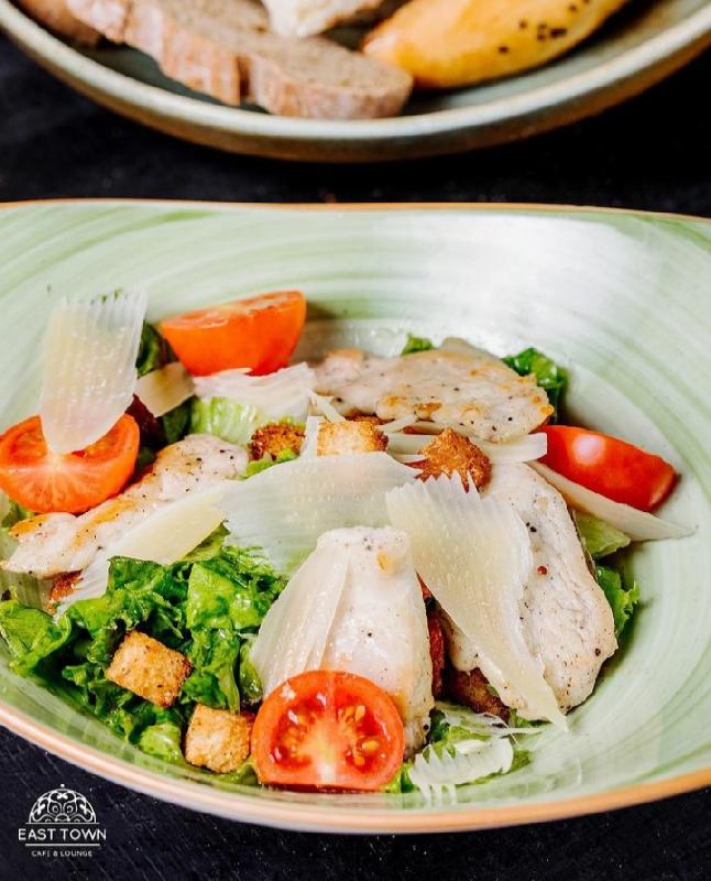 Chicken Filled Caesar salad