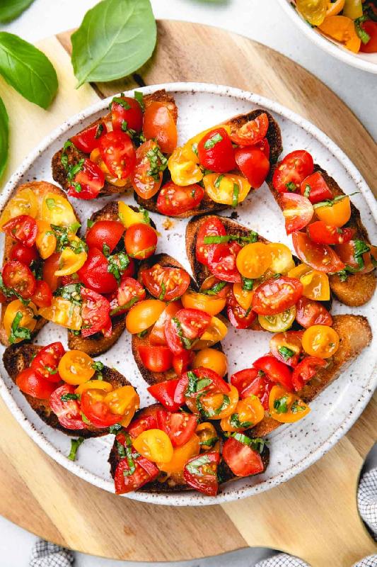 Cherry Tomatoes Bruschetta