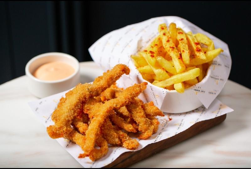 Nuggets with  french fries