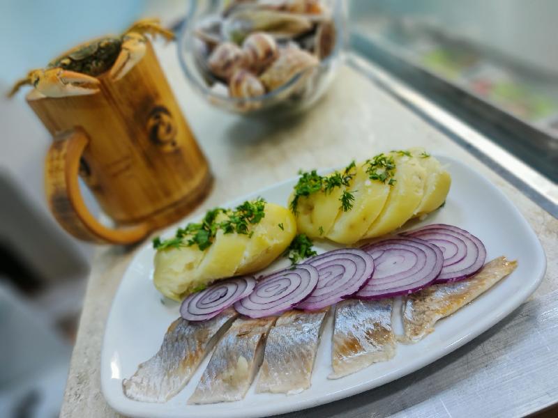 Siyənək kartof ilə