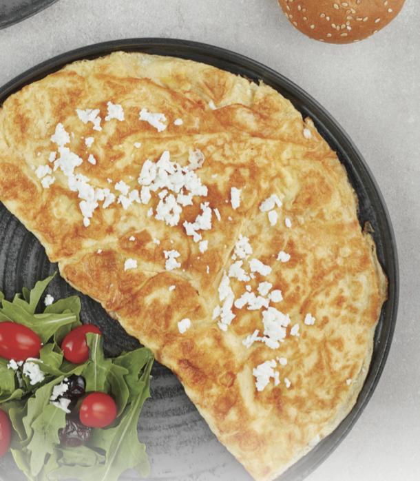 Ağ pendirli omlet 