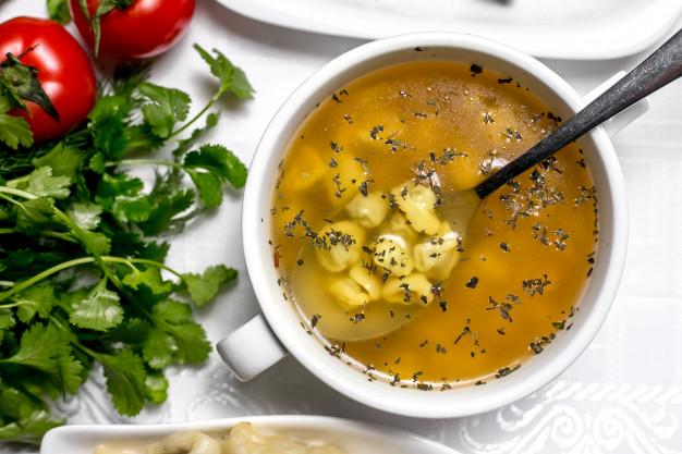 Dumplings soup